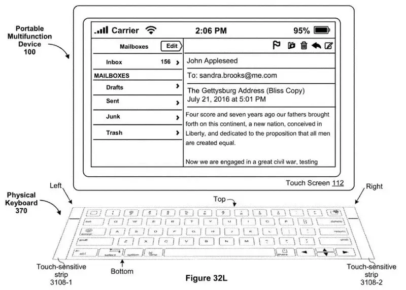 Apple works on an iPad keyboard with 'touch-strips'