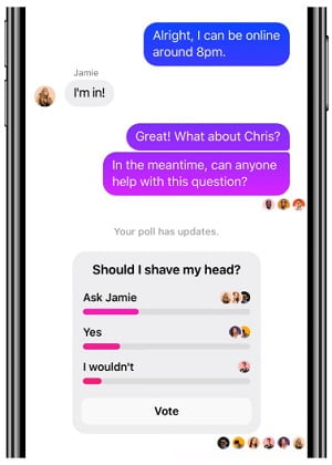 Facebook brings poll feature back to Messenger how to create or make a survey