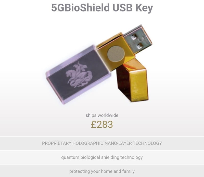 The Anti 5G USB stick scam: Selling a $3 stick for $350, 5GBioShield fake device supports conspiracy theory