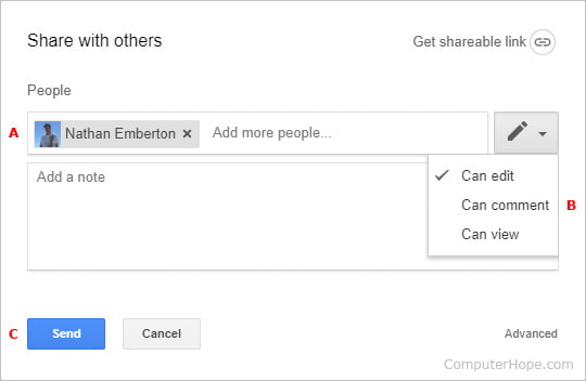how to share google drive file with others