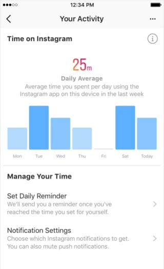 How to know how much time you spend on Instagram?
