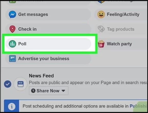 Polls in Facebook Messenger groups