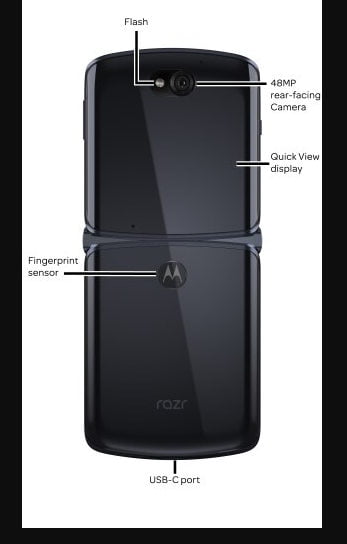Motorola Razr 5G back