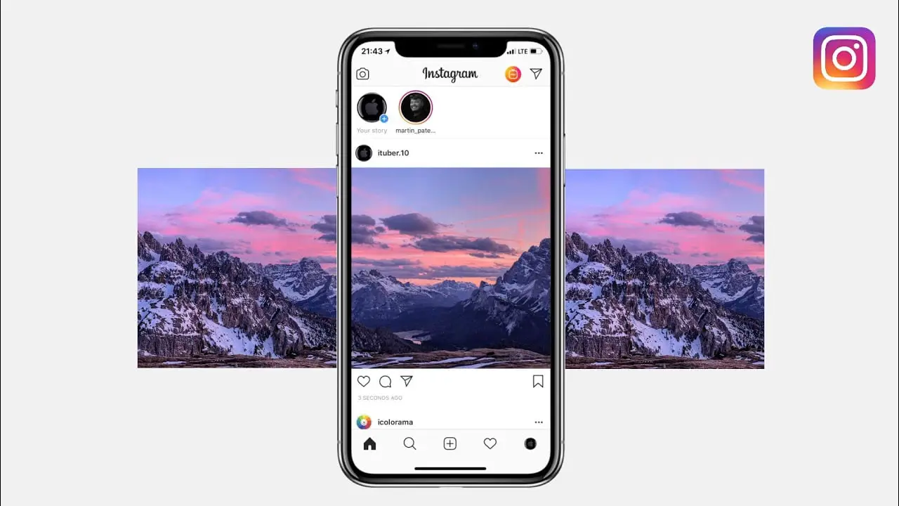 How to post panorama photos on Instagram?