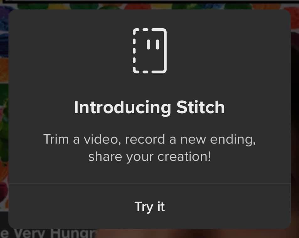 Stitch: This is how the new TikTok option works