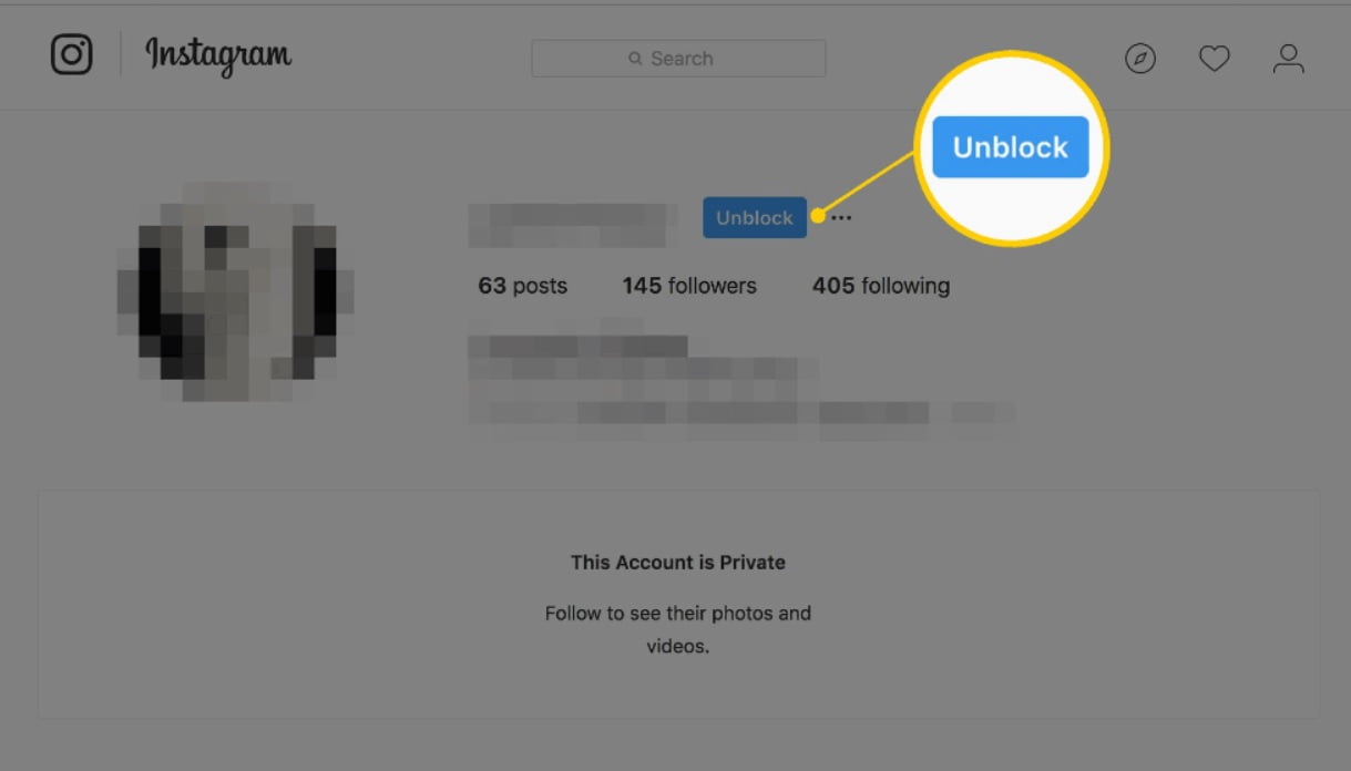 How to unblock an Instagram account?