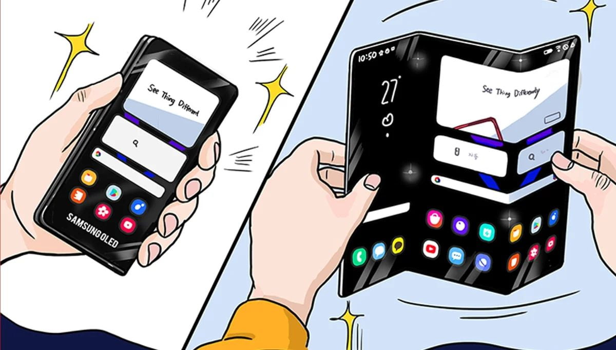 Samsung shows a new format for its future foldable phones