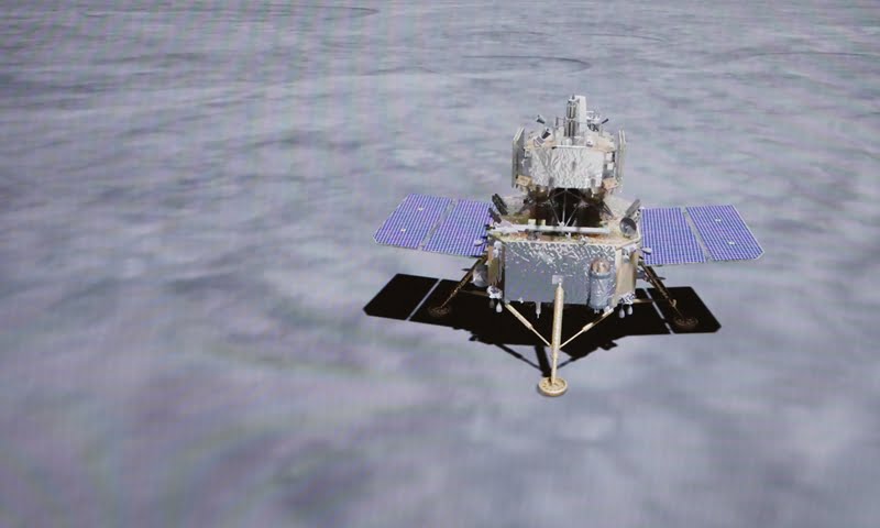 Kina lander med succes Chang’e 5-modulet på Månen