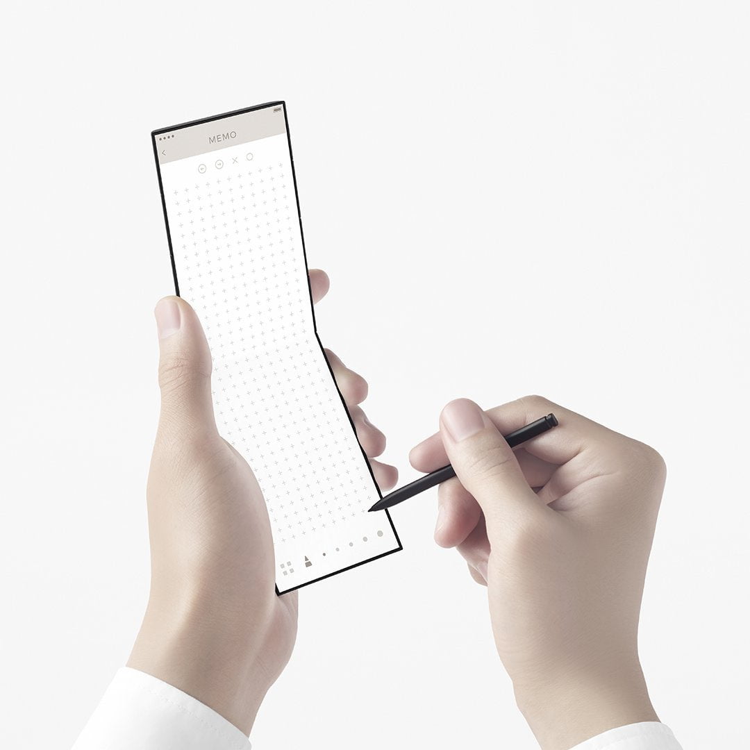 OPPO shows a foldable smartphone with two hinges