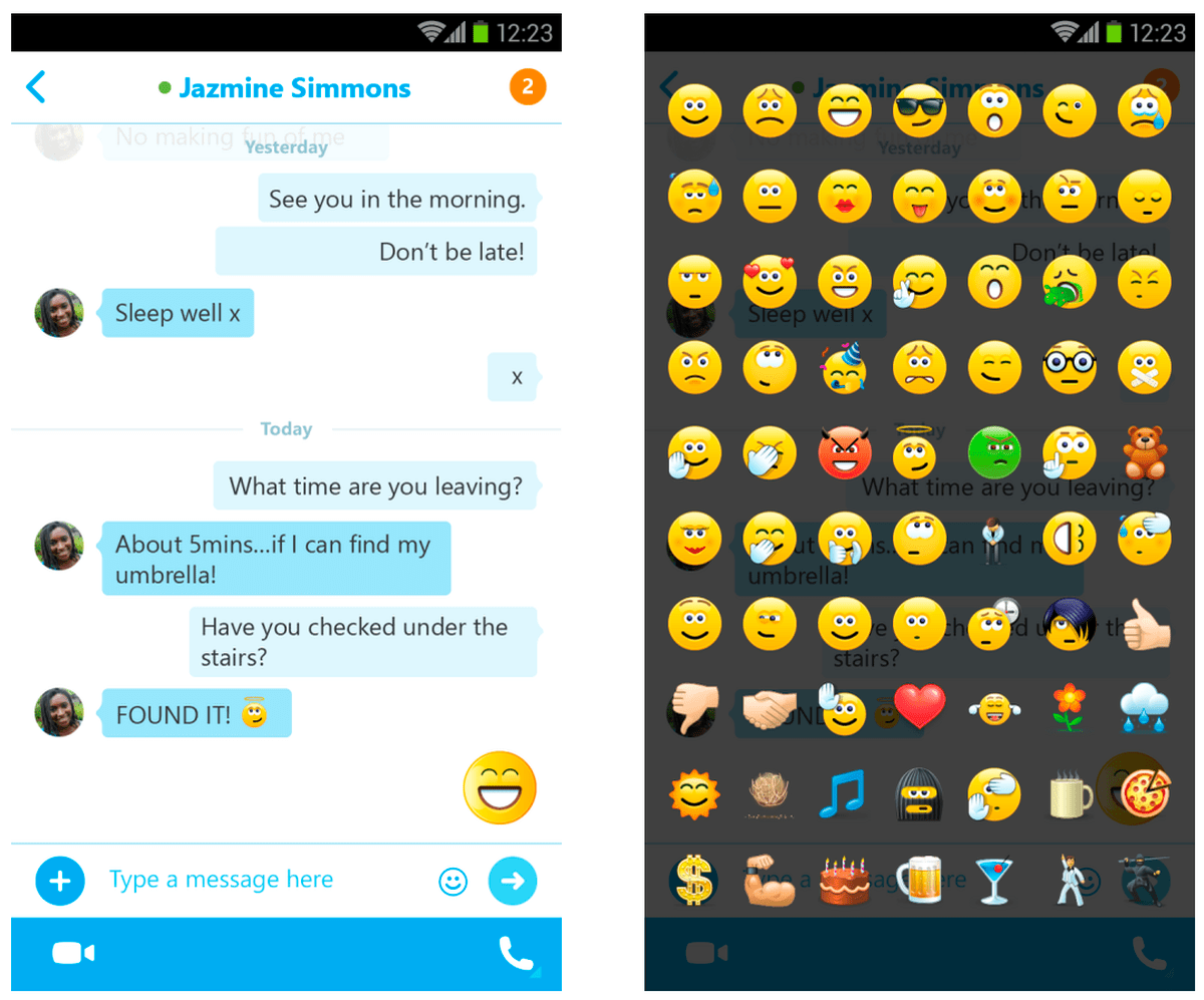 Skype is also targeting the chat bubbles that premiere with Android 11 in the last update