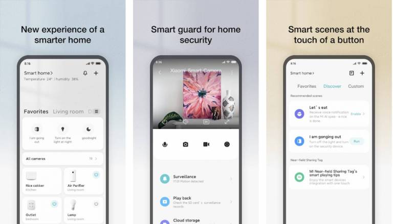 Xiaomi updates the interface of its home automation app: Mi Home