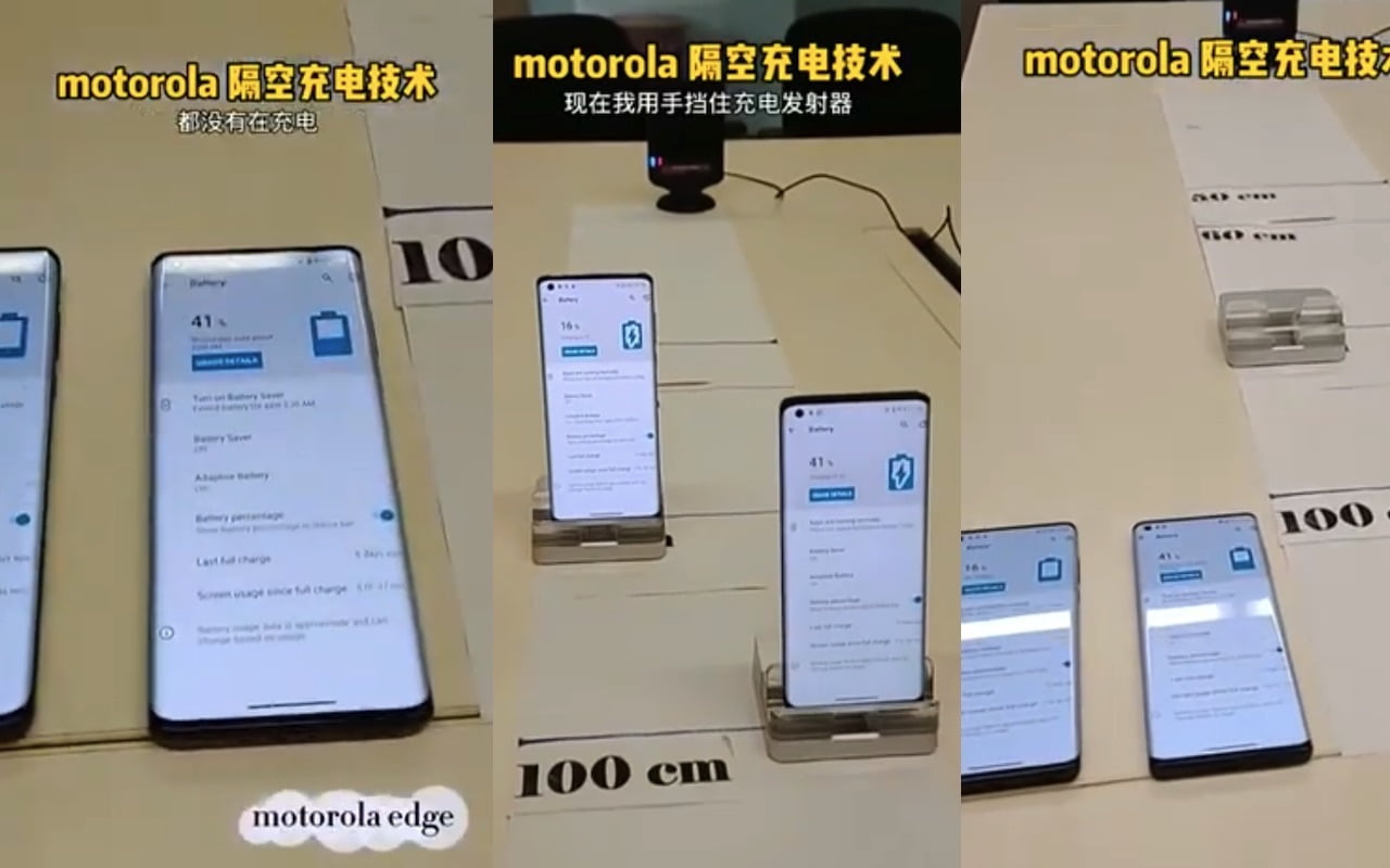 Motorola presents its new remote wireless charging technology