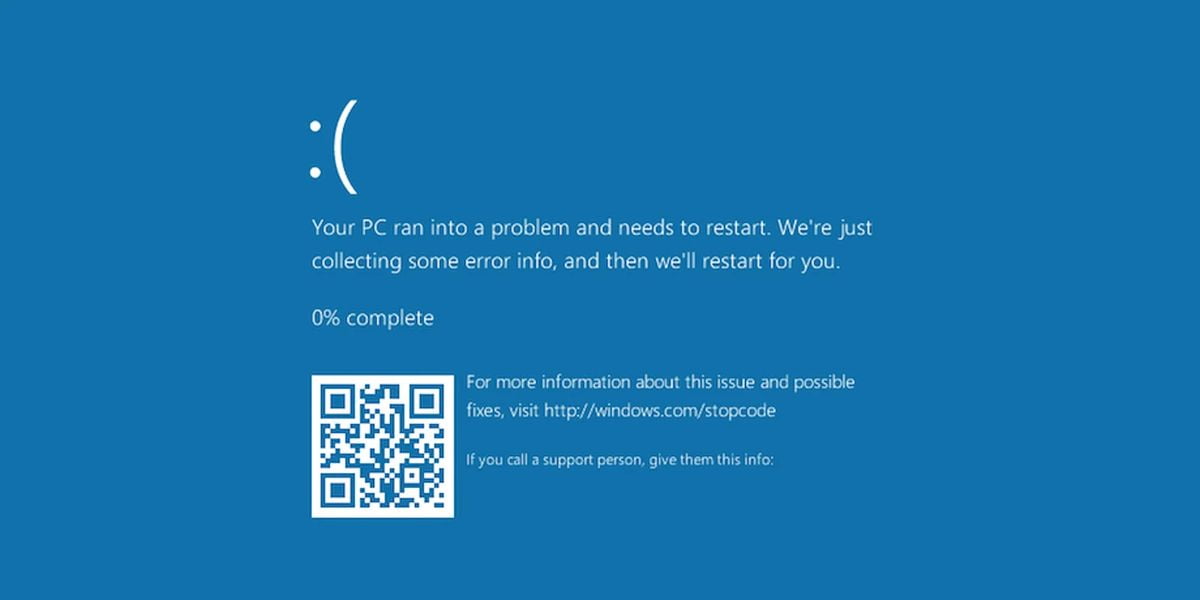 새로운 Windows 10 오류로 인해 링크가 있는 블루 스크린이 발생함