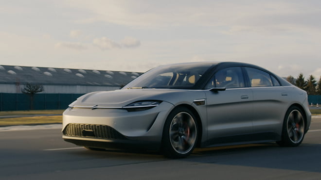 Sony revealed VISION-S electric car with a road testing video at CES 2021