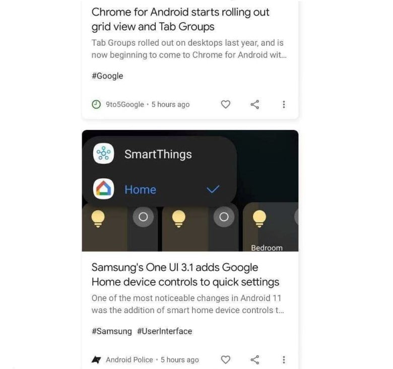 Google is testing hashtags in Discover news feed 
