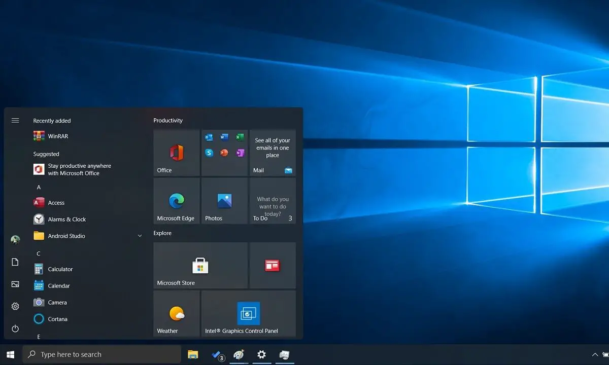 This is what the new Windows 10 floating start menu with rounded edges could look like