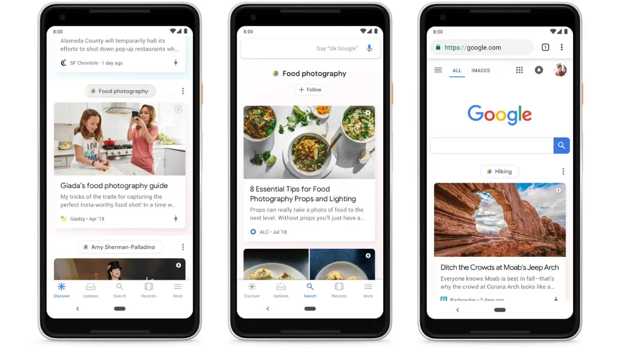 Google is testing hashtags in Discover news feed