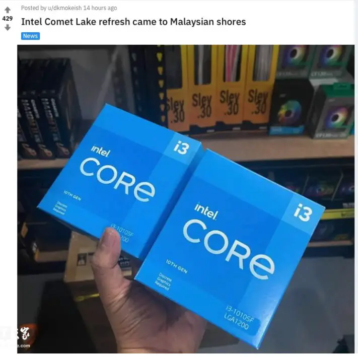 Intel i3-10105 leaked: The company is launching a new Comet Lake Core i3 processor
