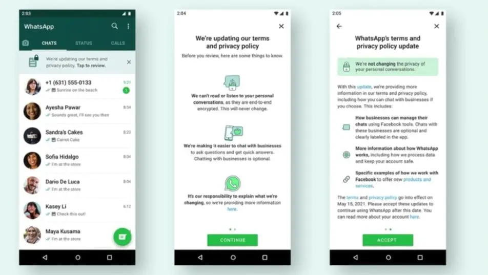WhatsApp's new privacy policy will be offered with a small banner