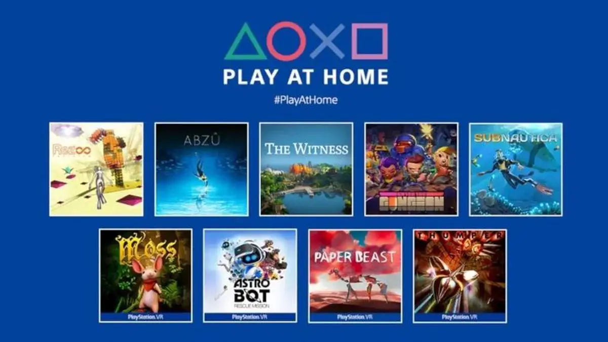 Sony is giving away 10 great games under the name of Play at Home