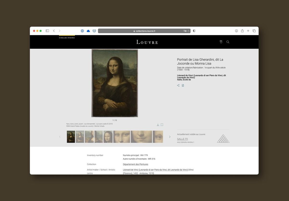 The Louvre makes its complete catalog available to everyone for free