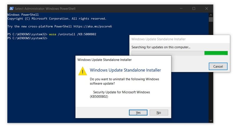 The blue screen returns with the Windows 10 March 2021 update: How to fix?