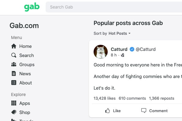 Gab was hacked: The hacker threatened to leak private data of 15.000 users