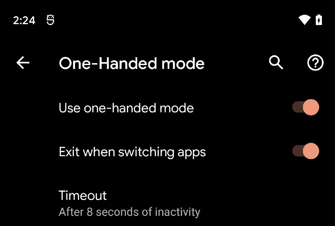 How to activate the one-handed mode on Android 12?