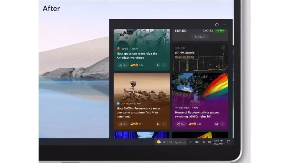 Windows 10 Insider Preview Build 21327 brings an updated look to news and interests