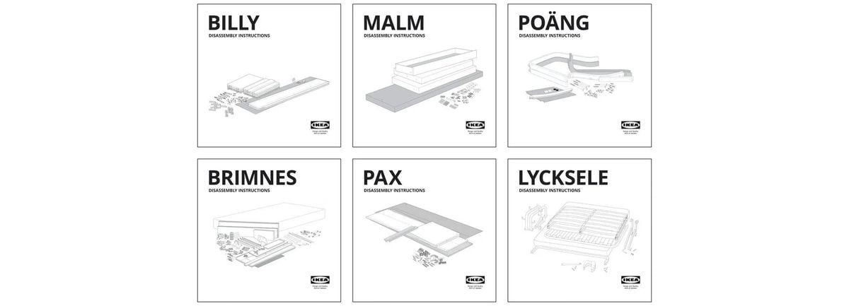 IKEA publishes disassembly manuals for sustainability