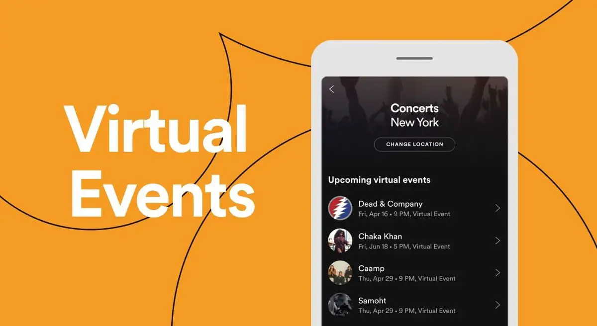Spotify makes it easy to keep up with artists' virtual events