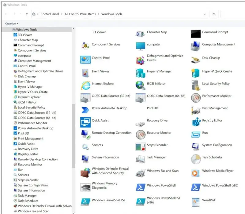 Windows Tool, new control panel for Windows 10 management