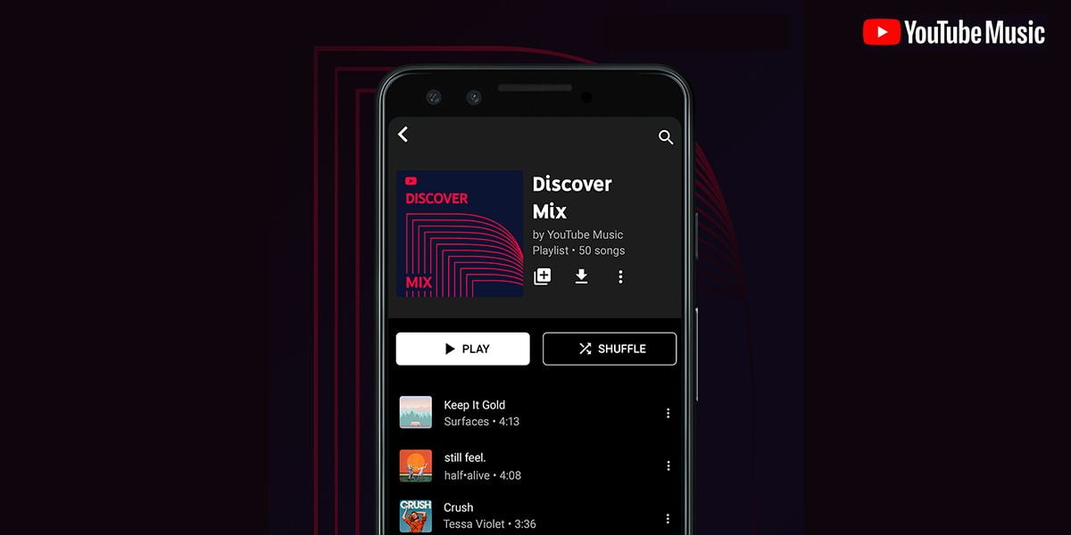 YouTube Music adds a new feature for discovering new playlists