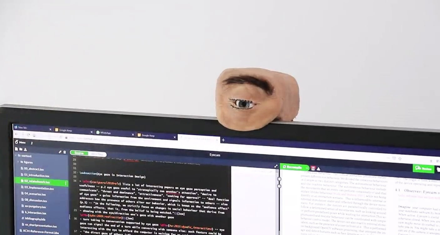 This webcam looks like a human eye: How does it work?