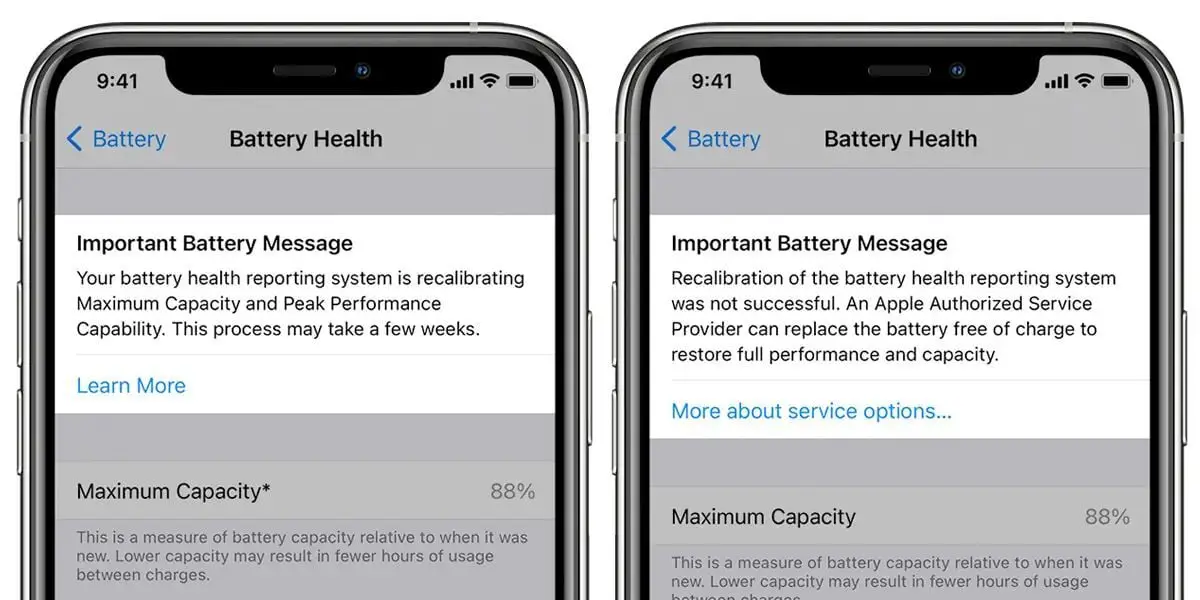 iOS 14.5 to integrate a battery status recalibration system