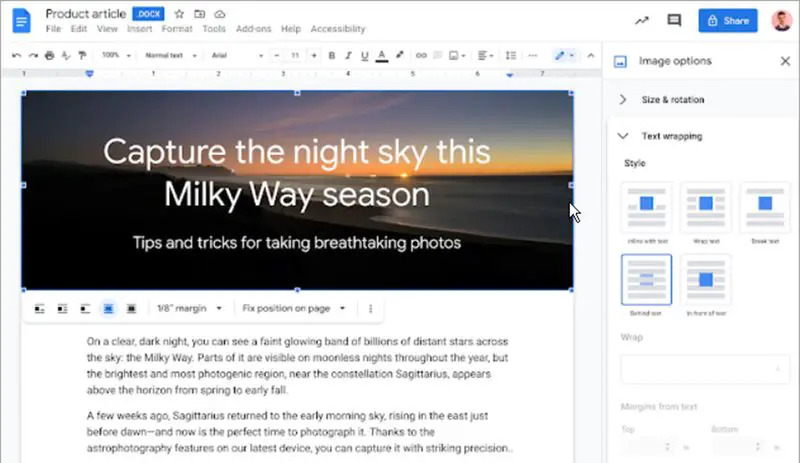 Google Docs adds an old Microsoft Word feature