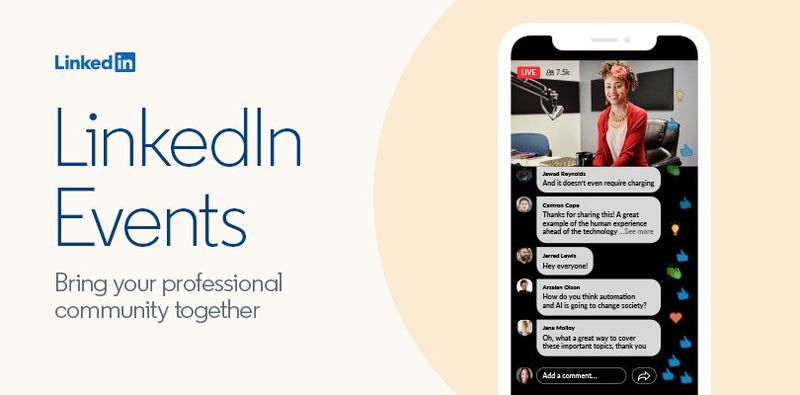 LinkedIn adds new options to promote online events