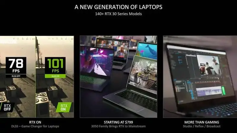Nvidia announces new RTX 3050 for low-priced gaming notebooks