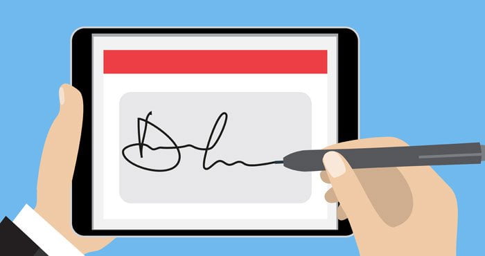 How to sign documents using a smartphone without printing?