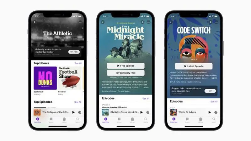 Apple officially launches its podcast subscription channels
