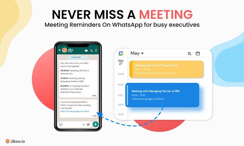 How to receive Google Calendar meetings on Whatsapp?