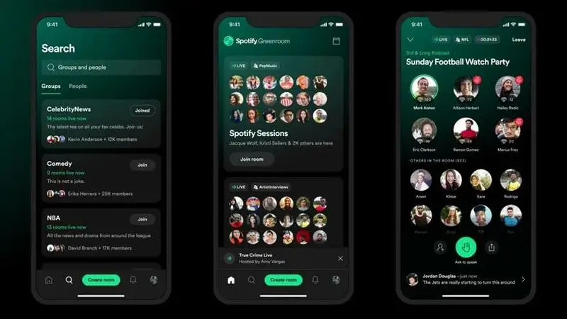Spotify also joins the Clubhouse trend with 'Greenroom', a new iOS and Android app