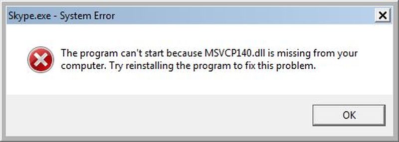 How to fix the MSVCP140.DLL file missing error in Windows 10?