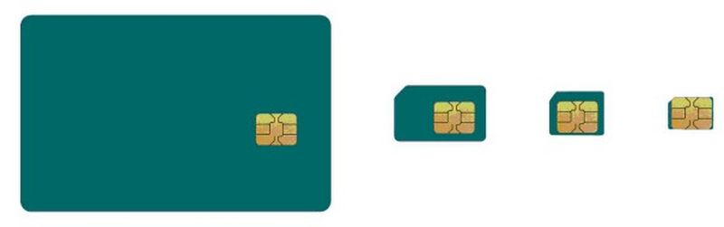 Differences between SIM card, MicroSIM card, and NanoSIM card