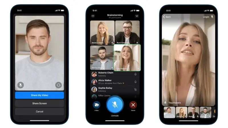 Telegram gets updated with group video calls up to 30 people, animated backgrounds and more new features