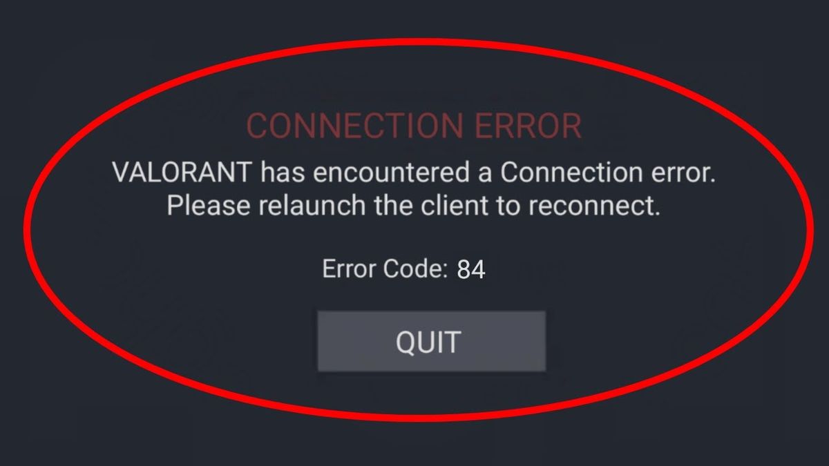 Solution: 'There was a connection error, restart and rerun the client' in Valorant