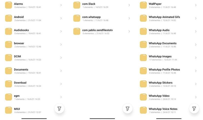 How to manage WhatsApp photos, videos, and documents from the file explorer?