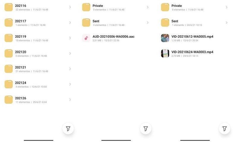 How to manage WhatsApp photos, videos, and documents from the file explorer?