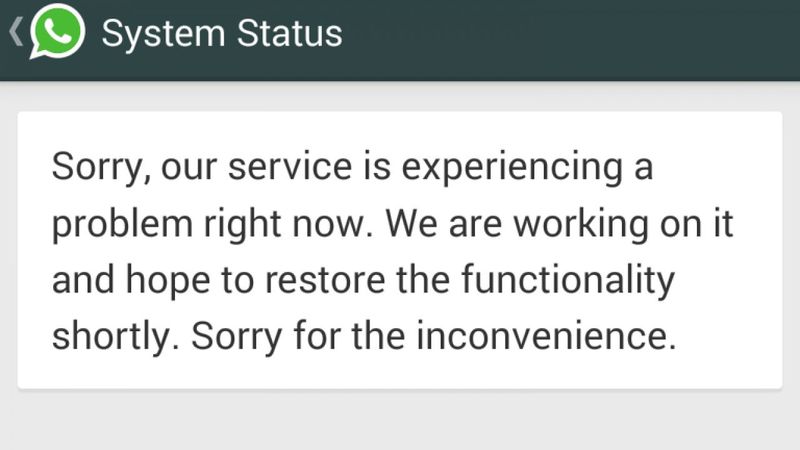 How to check if Whatsapp is down or malfunctioning?