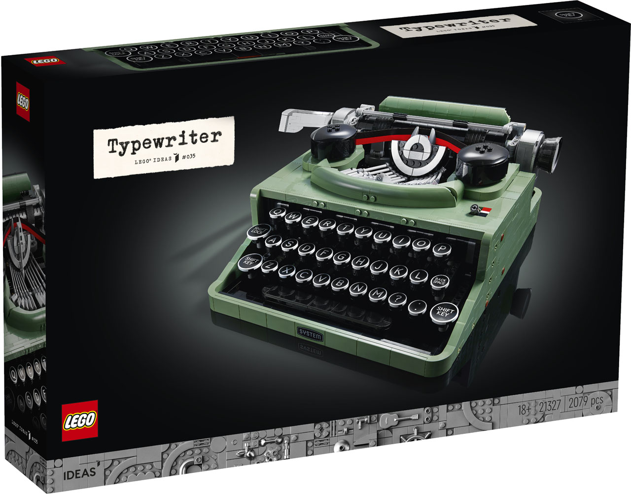This LEGO Ideas Typewriter is just a piece of art